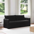 vidaXL Sofa Czarny 196 x 82 x 85 cm tkanina