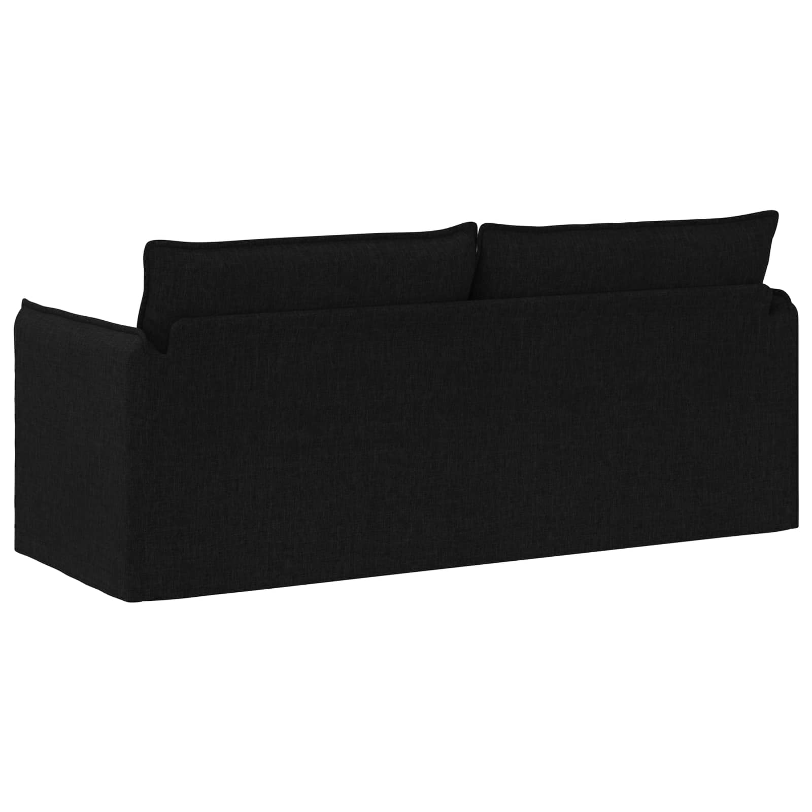 vidaXL Sofa Czarny 196 x 82 x 85 cm tkanina
