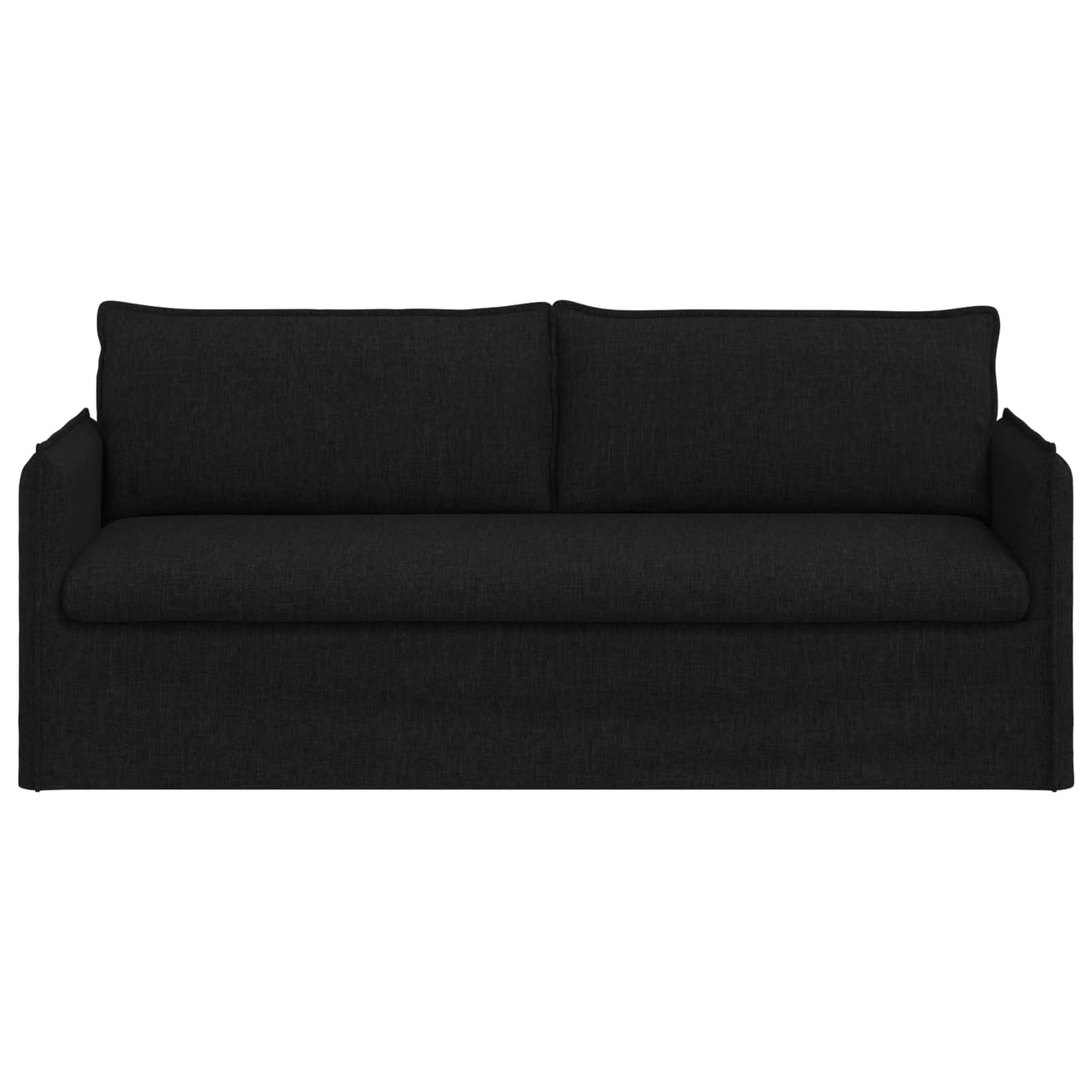 vidaXL Sofa Czarny 196 x 82 x 85 cm tkanina