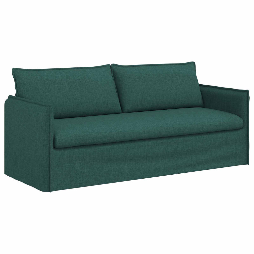 vidaXL Sofa Ciemna zieleń 196 x 82 x 85 cm tkanina