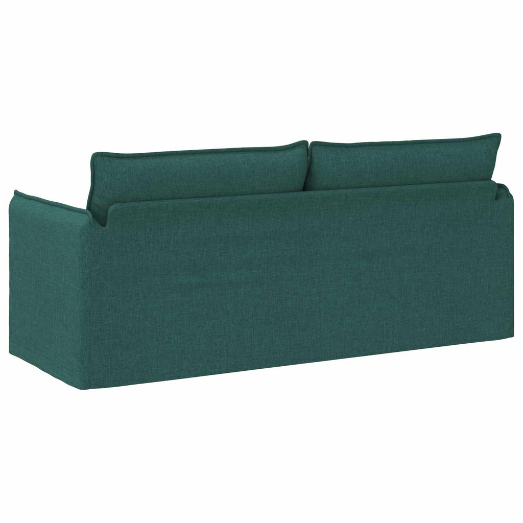 vidaXL Sofa Ciemna zieleń 196 x 82 x 85 cm tkanina