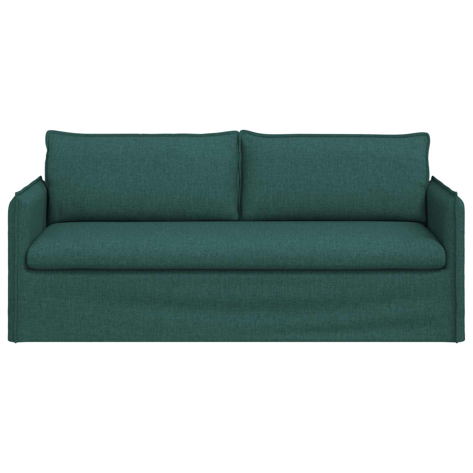 vidaXL Sofa Ciemna zieleń 196 x 82 x 85 cm tkanina