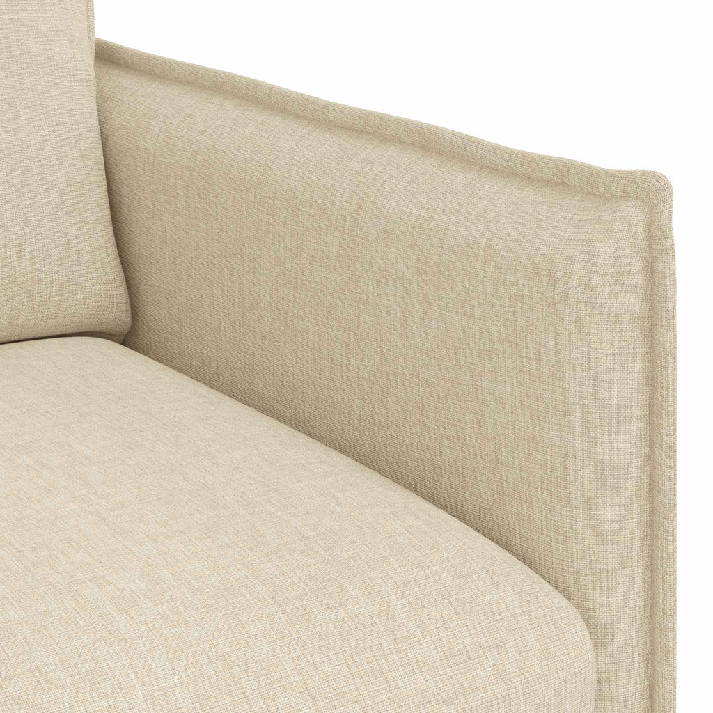 vidaXL Sofa Kremowy 196 x 82 x 85 cm tkanina
