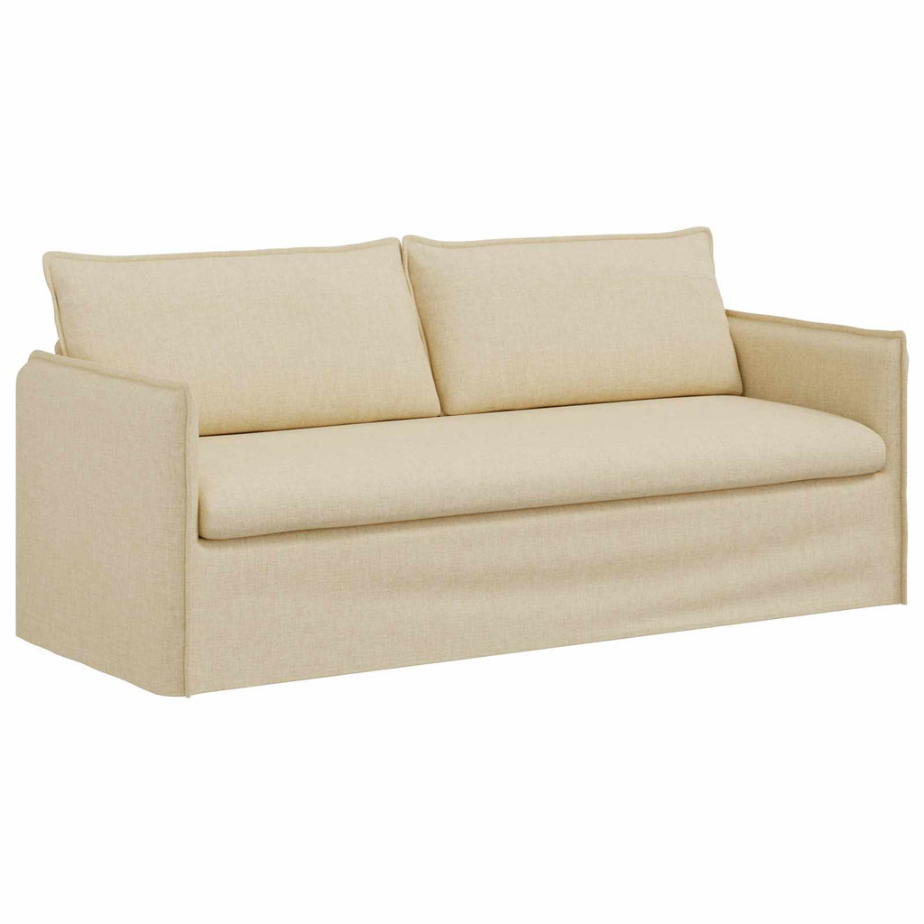 vidaXL Sofa Kremowy 196 x 82 x 85 cm tkanina