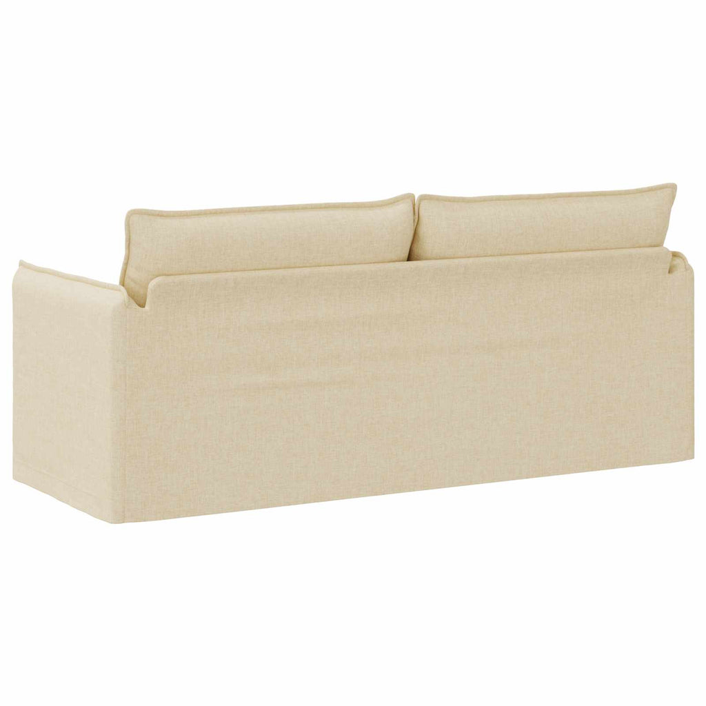 vidaXL Sofa Kremowy 196 x 82 x 85 cm tkanina