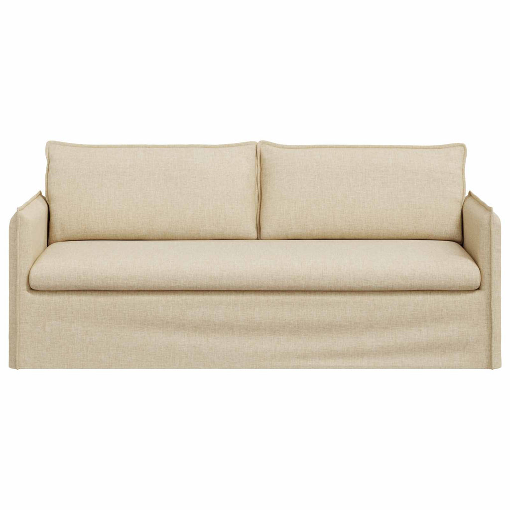 vidaXL Sofa Kremowy 196 x 82 x 85 cm tkanina