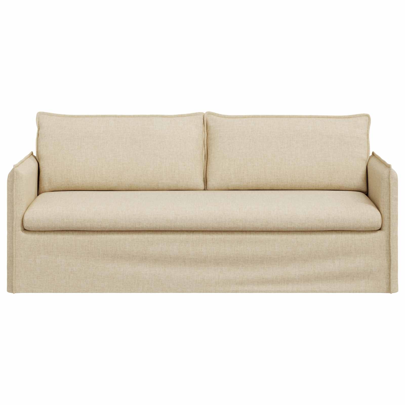 vidaXL Sofa Kremowy 196 x 82 x 85 cm tkanina