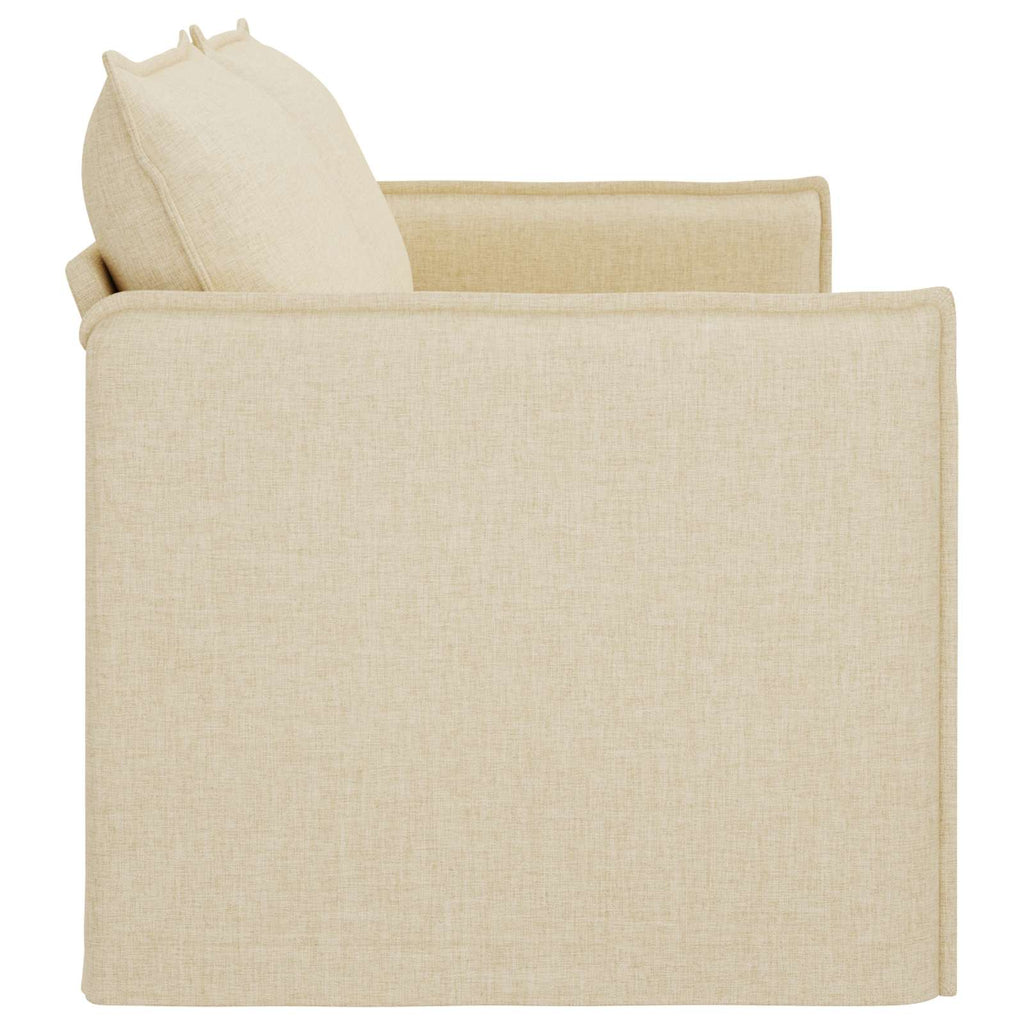 vidaXL Sofa Kremowy 196 x 82 x 85 cm tkanina