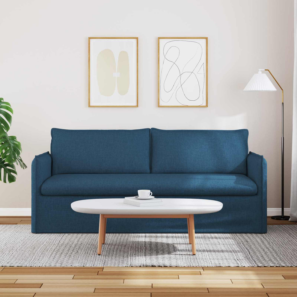 vidaXL Sofa Niebieski 196 x 82 x 85 cm tkanina