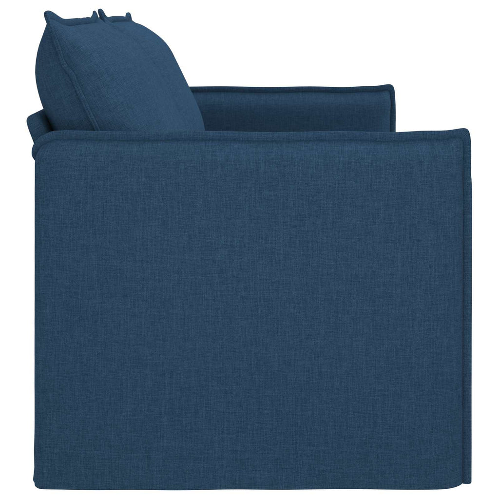vidaXL Sofa Niebieski 196 x 82 x 85 cm tkanina