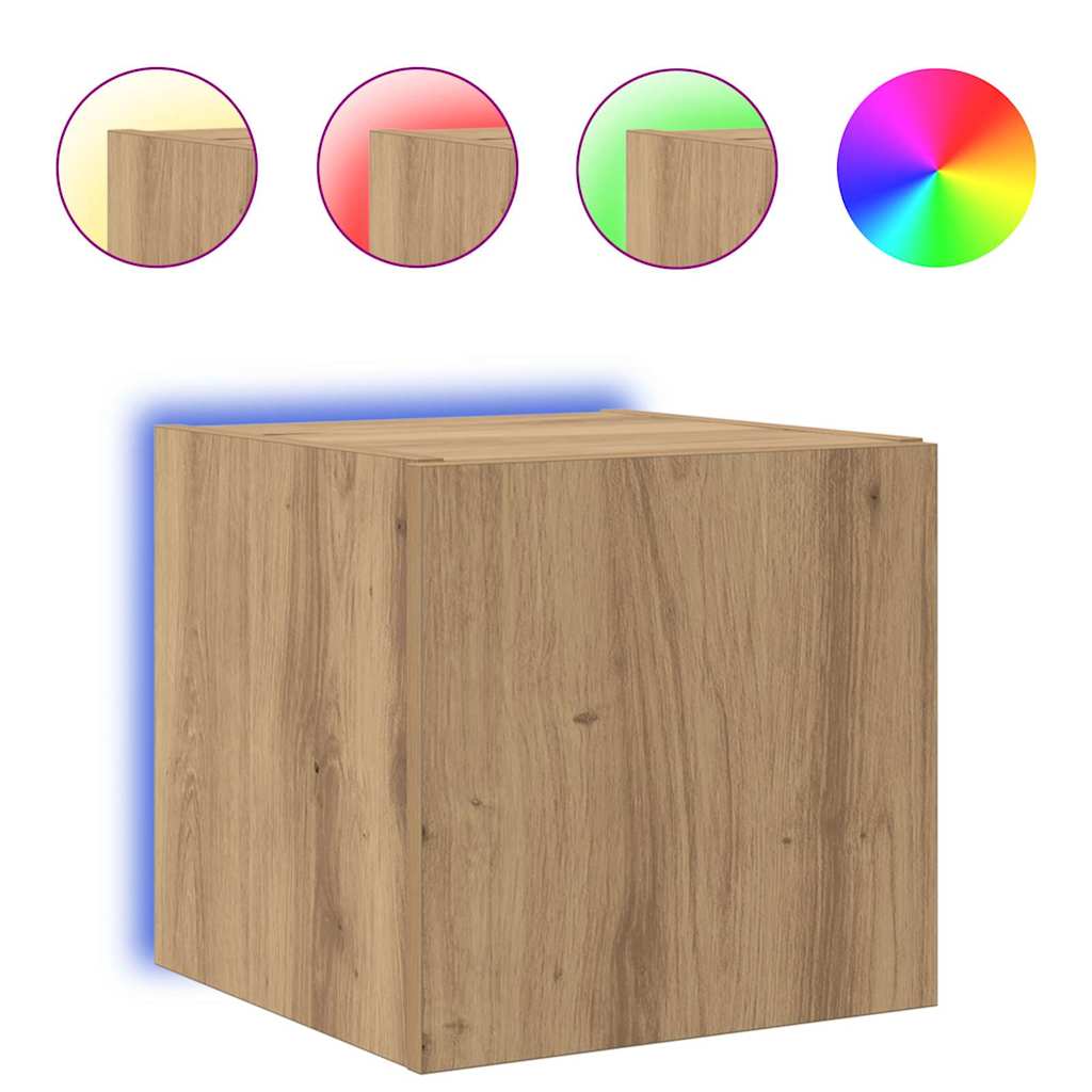 vidaXL Szafka pod telewizor 30,5 x 35 x 30 cm Dąb rzemieślniczy