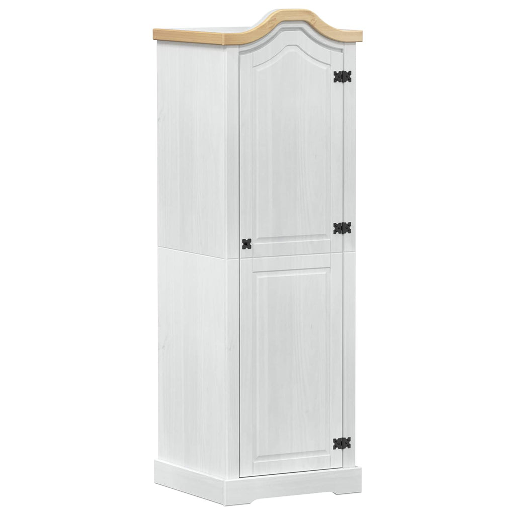 vidaXL Szafy z półką Biały 55 x 52 x 170 cm Lite drewno sosnowe