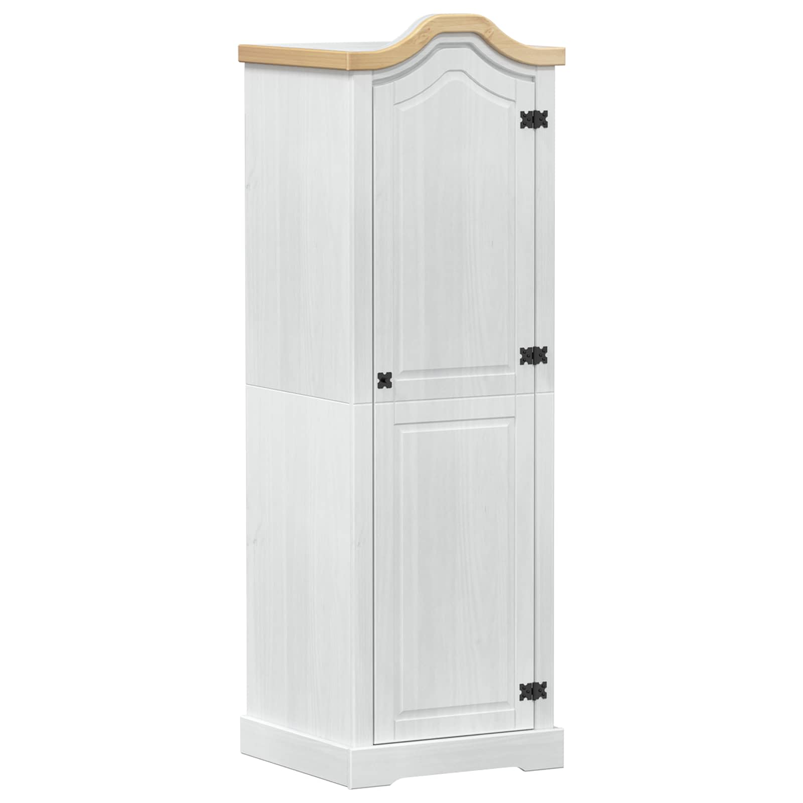 vidaXL Szafy z półką Biały 55 x 52 x 170 cm Lite drewno sosnowe