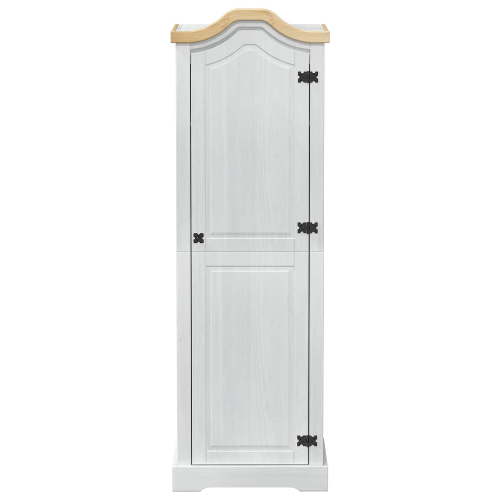 vidaXL Szafy z półką Biały 55 x 52 x 170 cm Lite drewno sosnowe