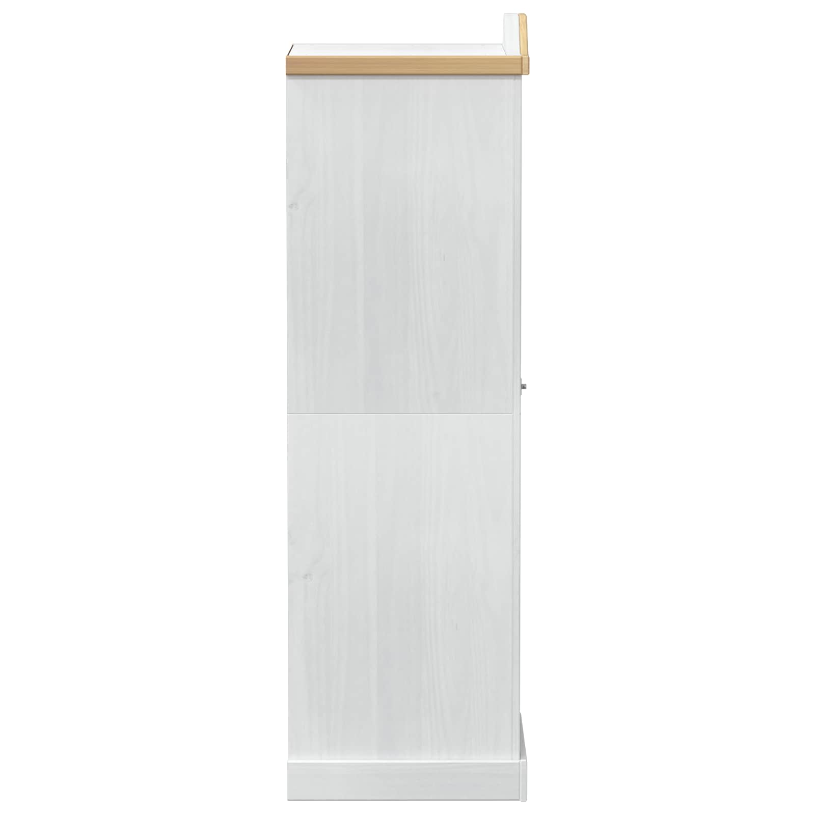 vidaXL Szafy z półką Biały 55 x 52 x 170 cm Lite drewno sosnowe