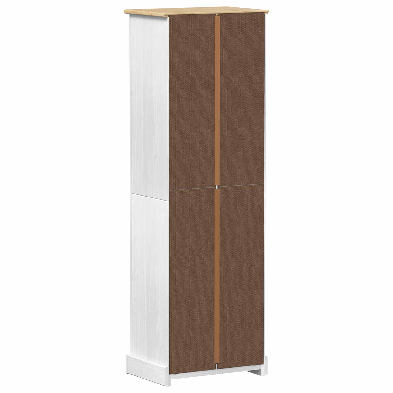 vidaXL Szafy z szufladą Biały 55 x 38 x 170 cm Lite drewno sosnowe