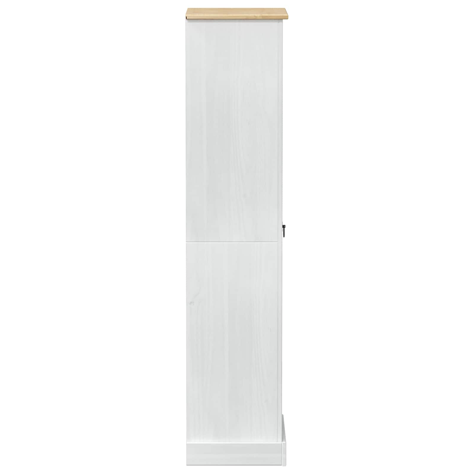 vidaXL Szafy z szufladą Biały 55 x 38 x 170 cm Lite drewno sosnowe