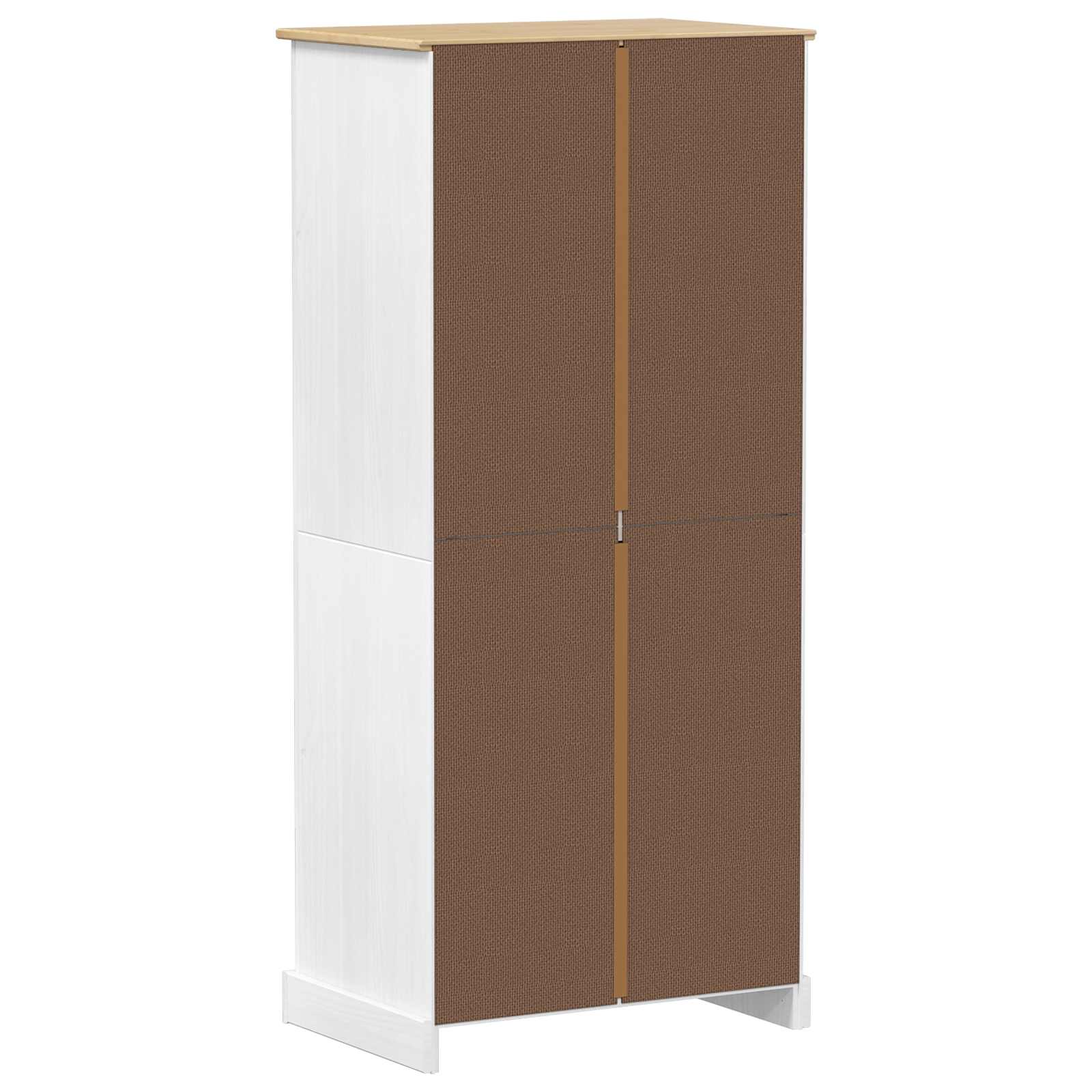 vidaXL Szafy z półką Biały 76 x 50 x 170 cm Lite drewno sosnowe
