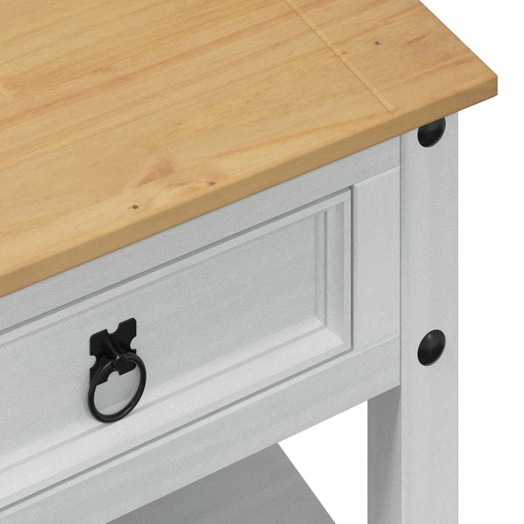 vidaXL Stolik kawowy Biały 100 x 48 x 45 cm Lite drewno sosnowe