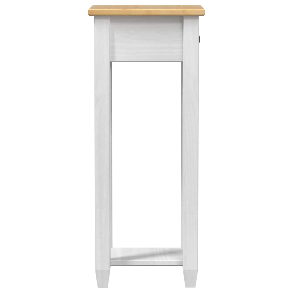 vidaXL Stojak na rośliny Biały 30 x 30 x 73 cm Lite drewno sosnowe