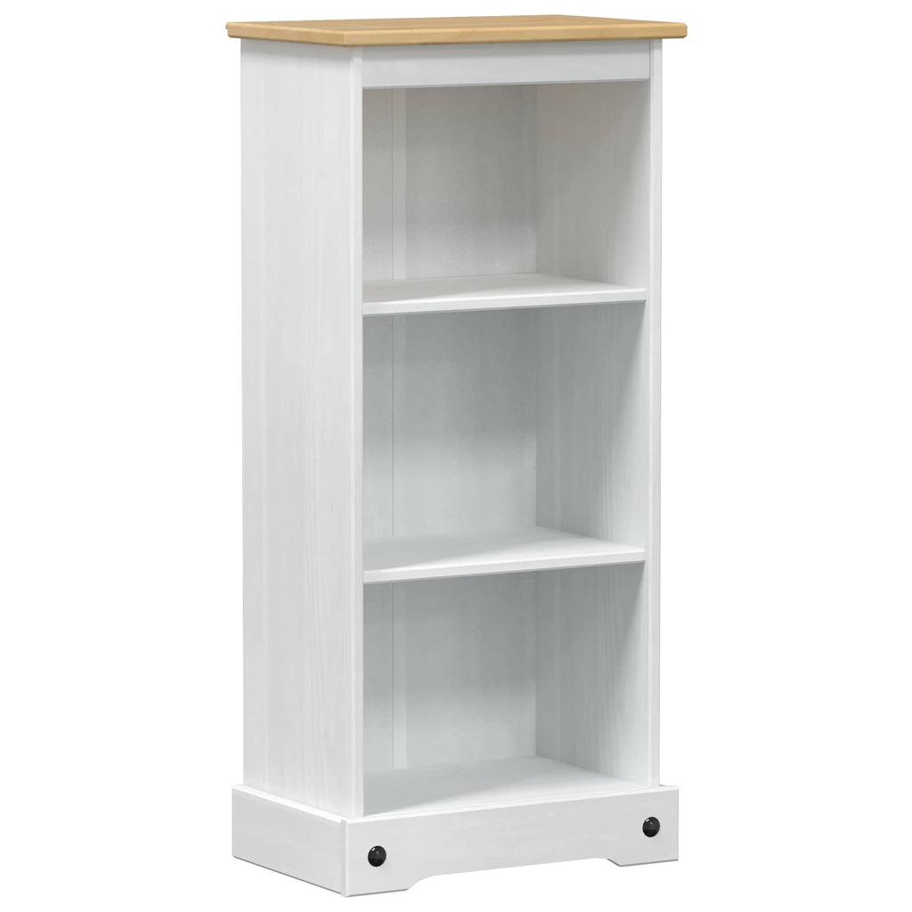vidaXL Półka na książki Biały 46 x 29 x 100 cm Lite drewno sosnowe