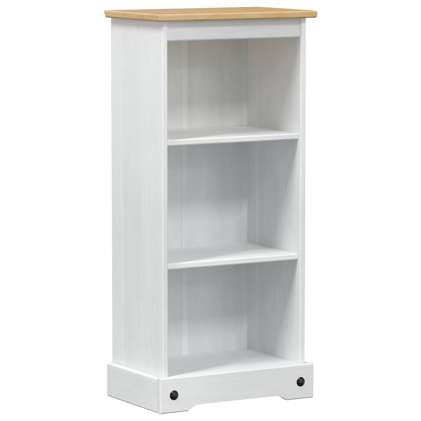 vidaXL Półka na książki Biały 46 x 29 x 100 cm Lite drewno sosnowe