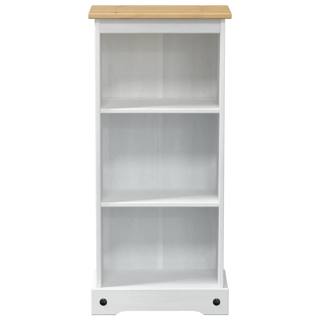 vidaXL Półka na książki Biały 46 x 29 x 100 cm Lite drewno sosnowe