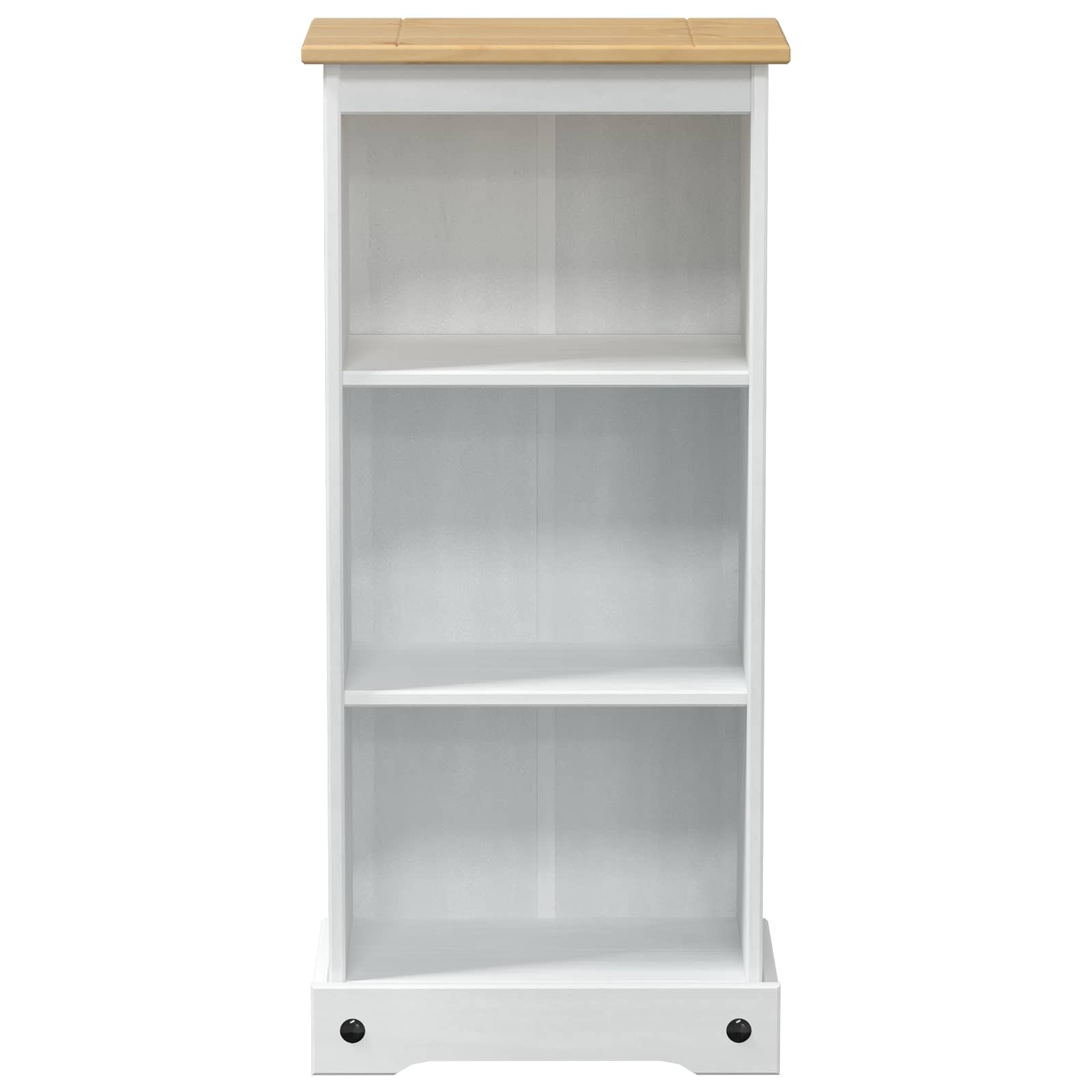 vidaXL Półka na książki Biały 46 x 29 x 100 cm Lite drewno sosnowe