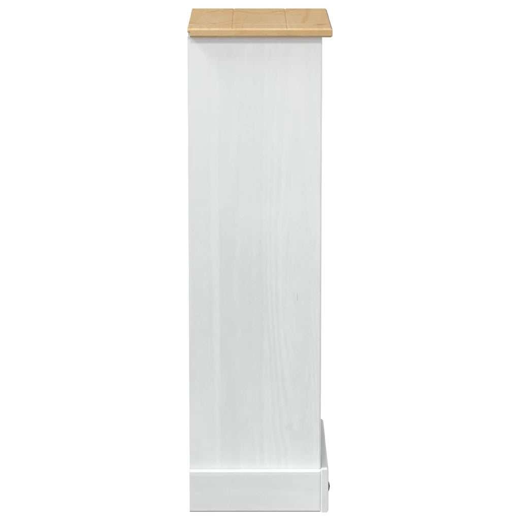 vidaXL Półka na książki Biały 46 x 29 x 100 cm Lite drewno sosnowe