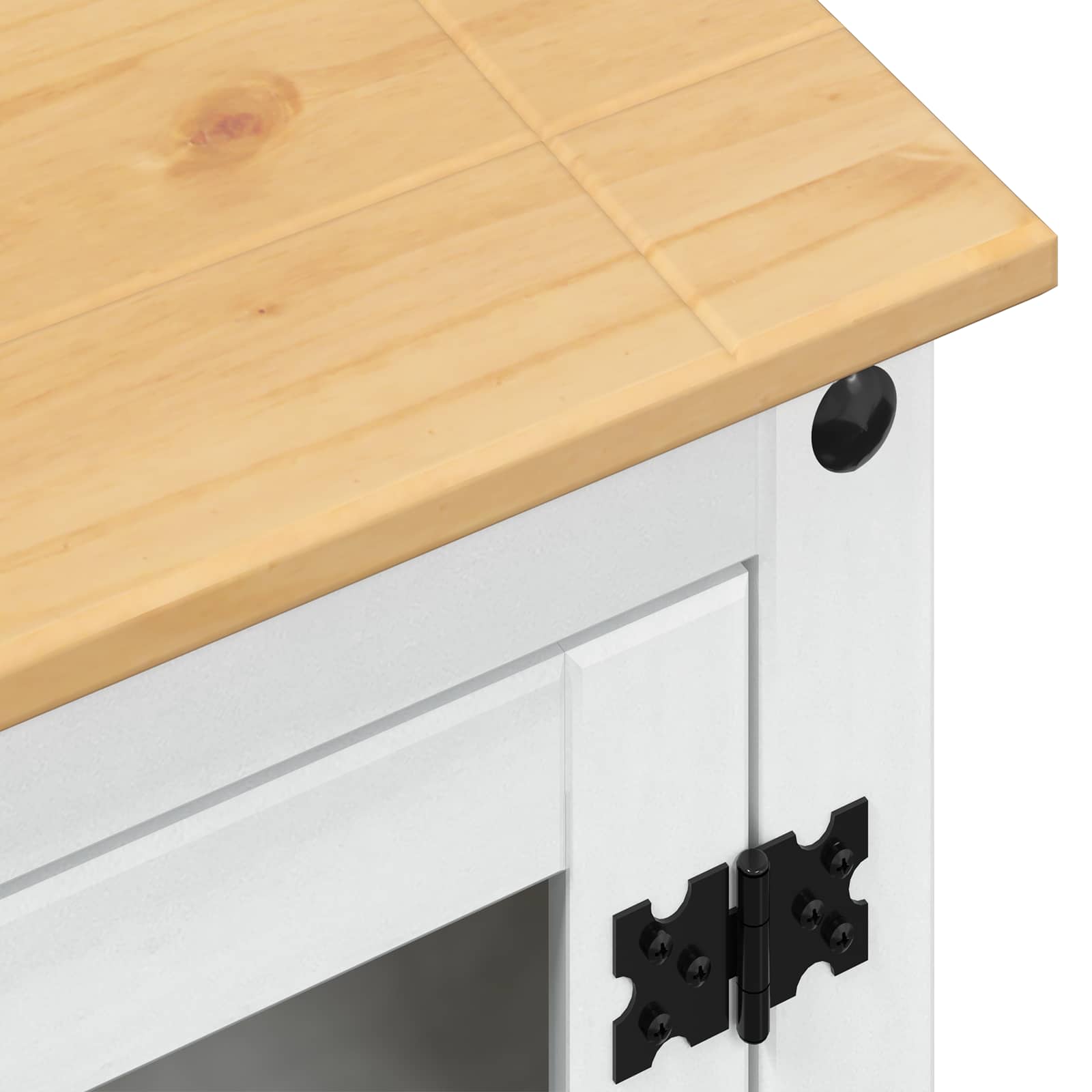 vidaXL Szafka HiFi Biały 60 x 50 x 82 cm Lite drewno sosnowe