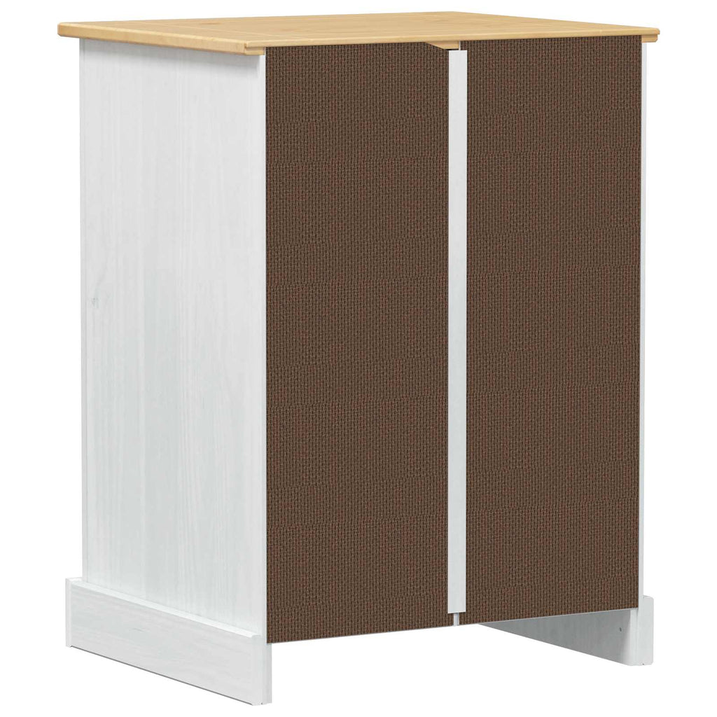 vidaXL Szafka HiFi Biały 60 x 50 x 82 cm Lite drewno sosnowe