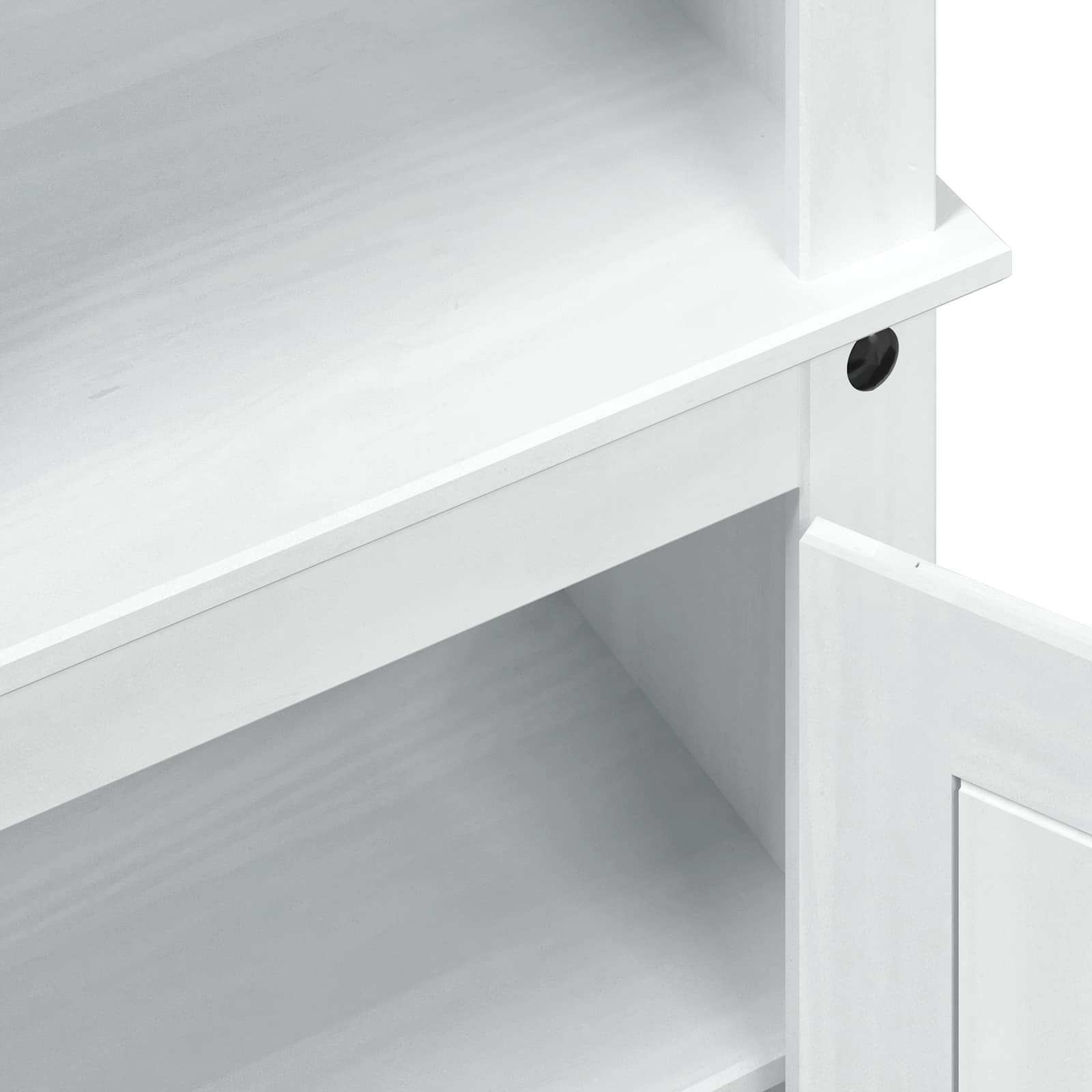 vidaXL Highboard Biały 74 x 38 x 170 cm Lite drewno sosnowe