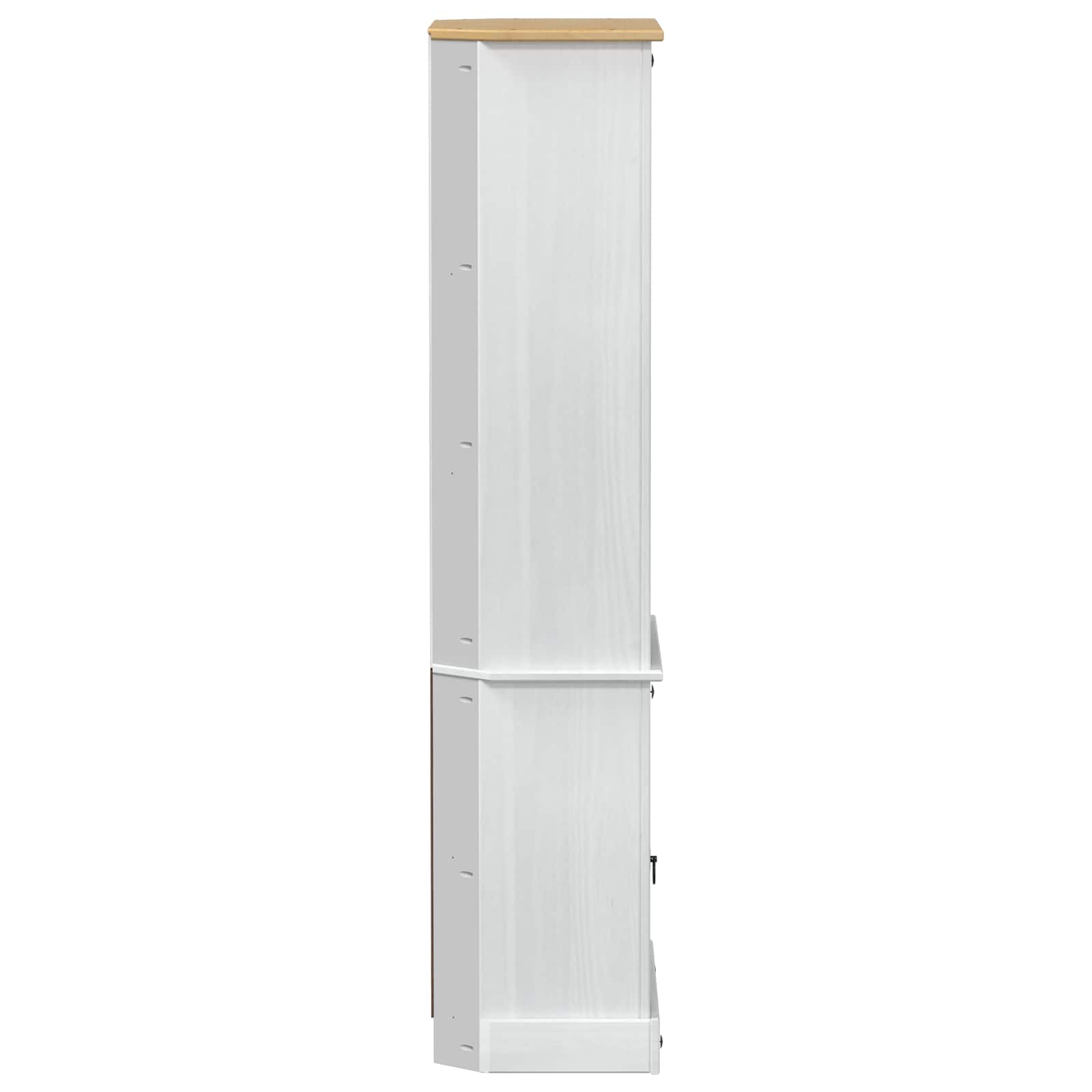 vidaXL Highboard Biały 74 x 38 x 170 cm Lite drewno sosnowe