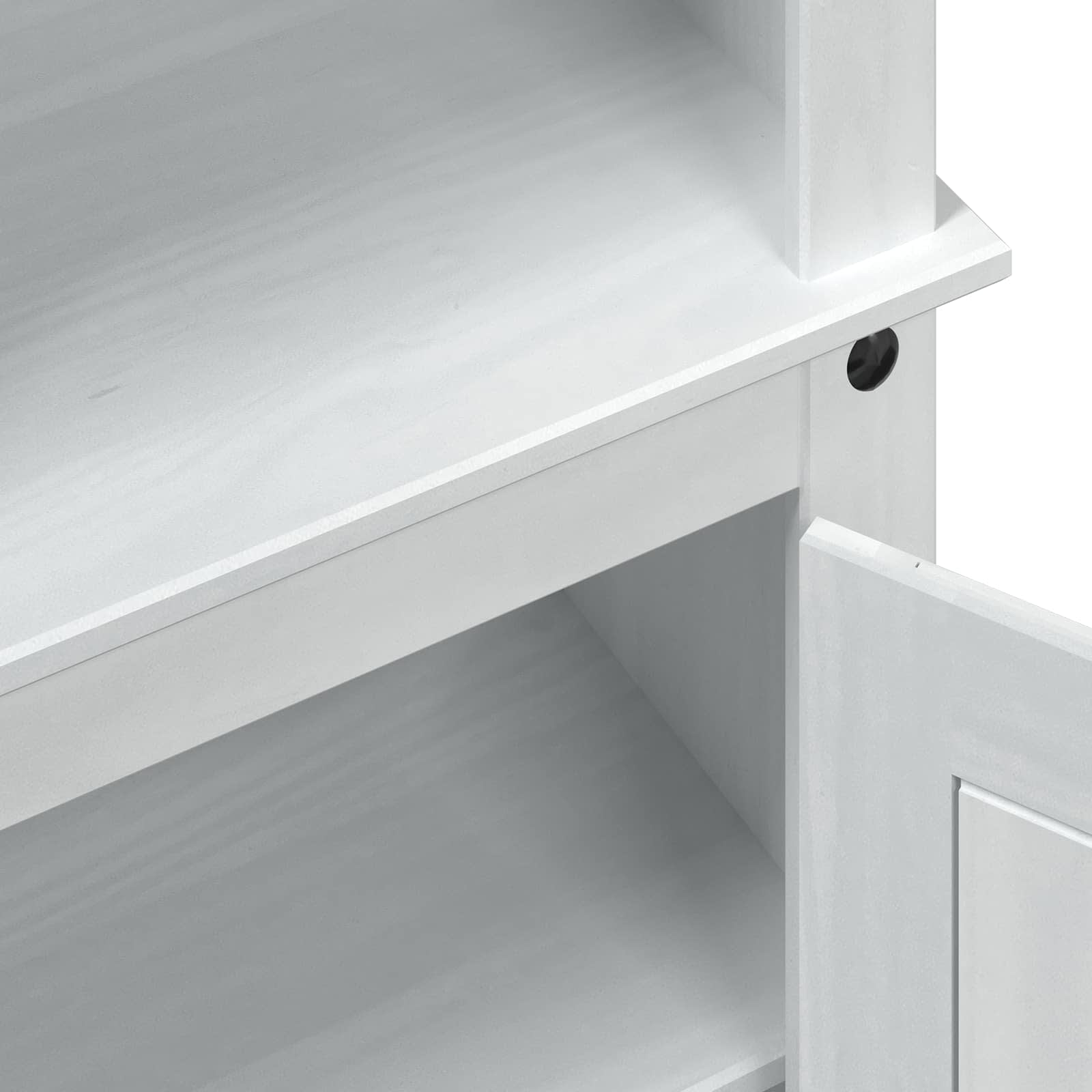 vidaXL Szafka na buty Biały 86 x 38,5 x 108 cm Lite drewno sosnowe
