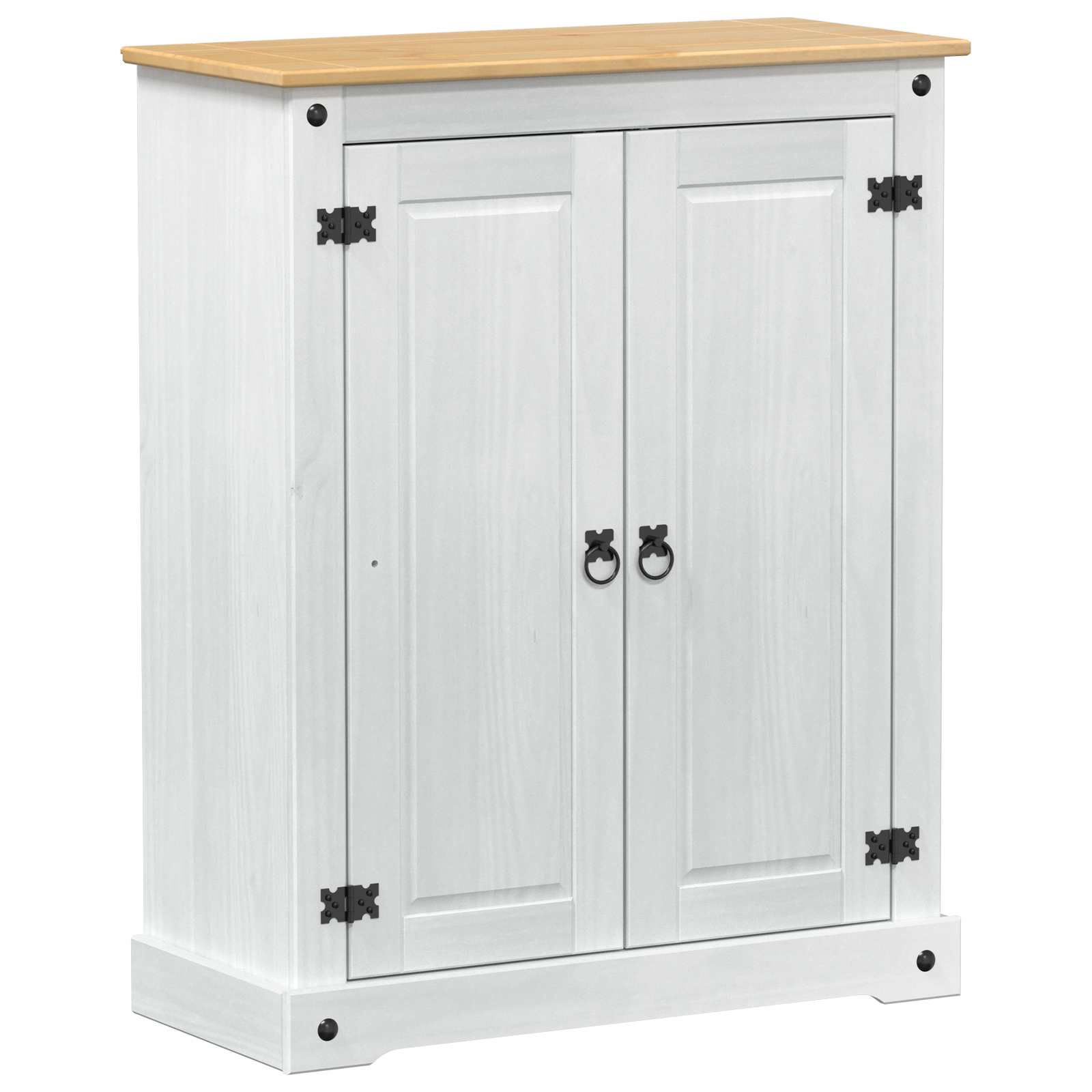 vidaXL Szafka na buty Biały 86 x 38,5 x 108 cm Lite drewno sosnowe