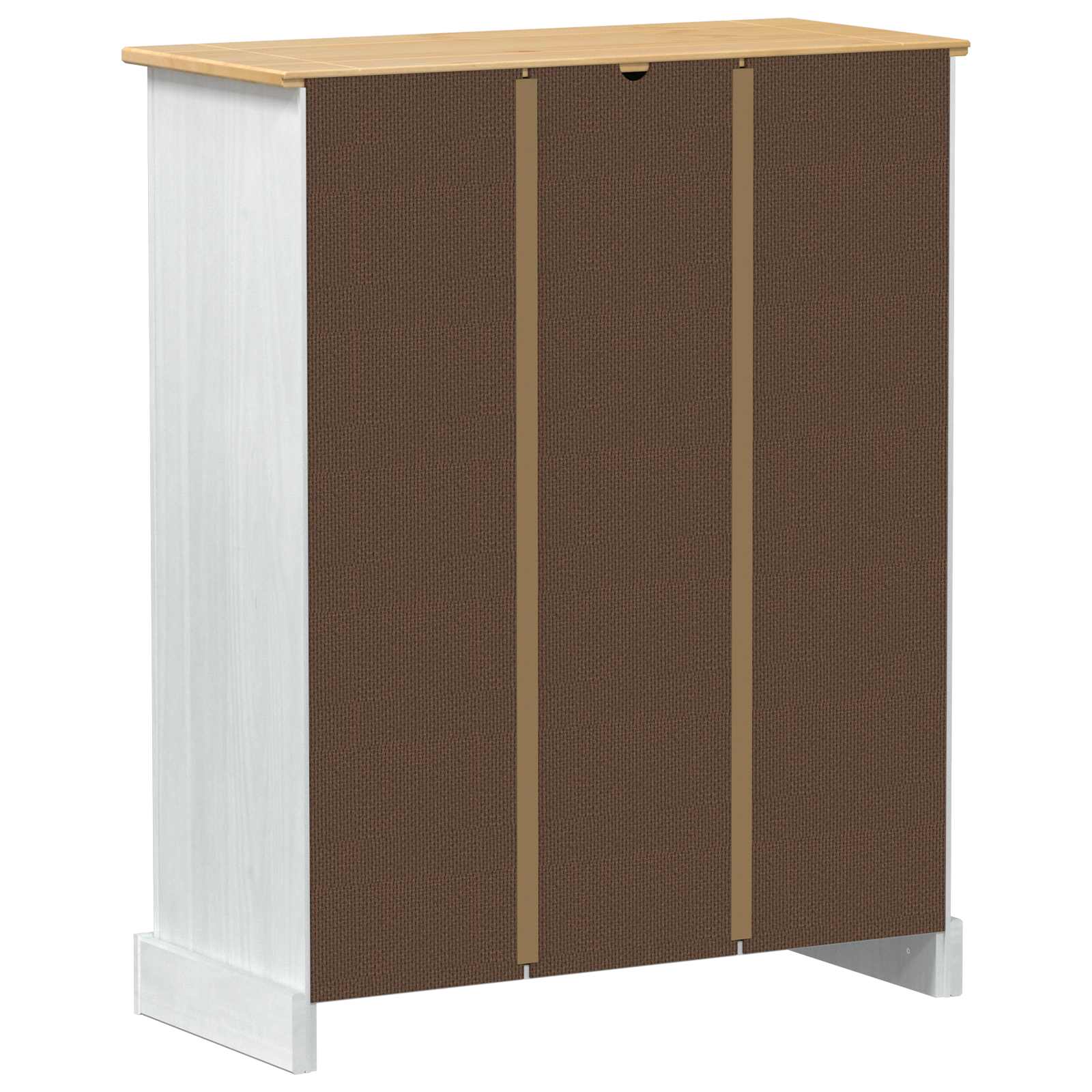 vidaXL Szafka na buty Biały 86 x 38,5 x 108 cm Lite drewno sosnowe