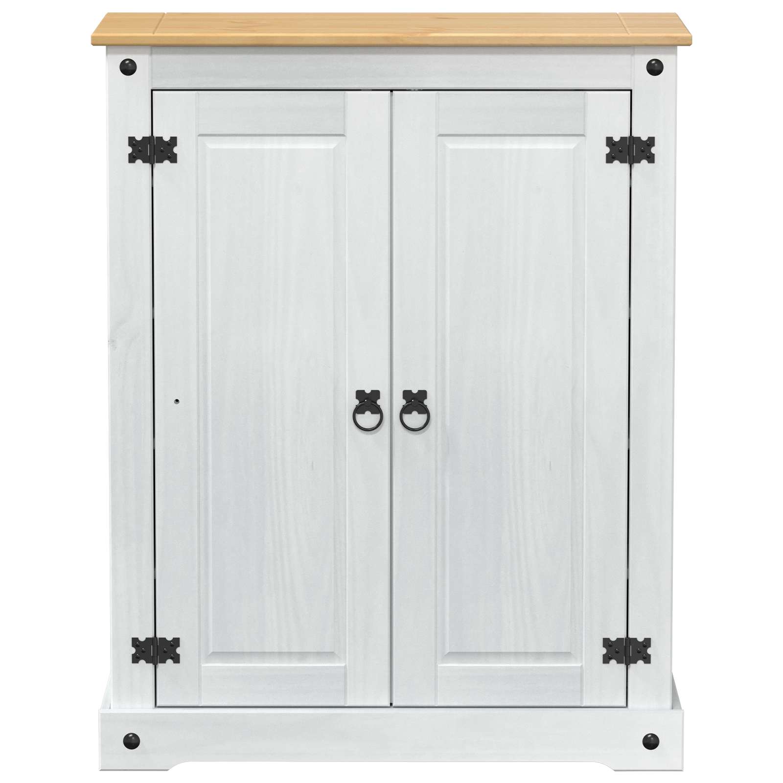 vidaXL Szafka na buty Biały 86 x 38,5 x 108 cm Lite drewno sosnowe
