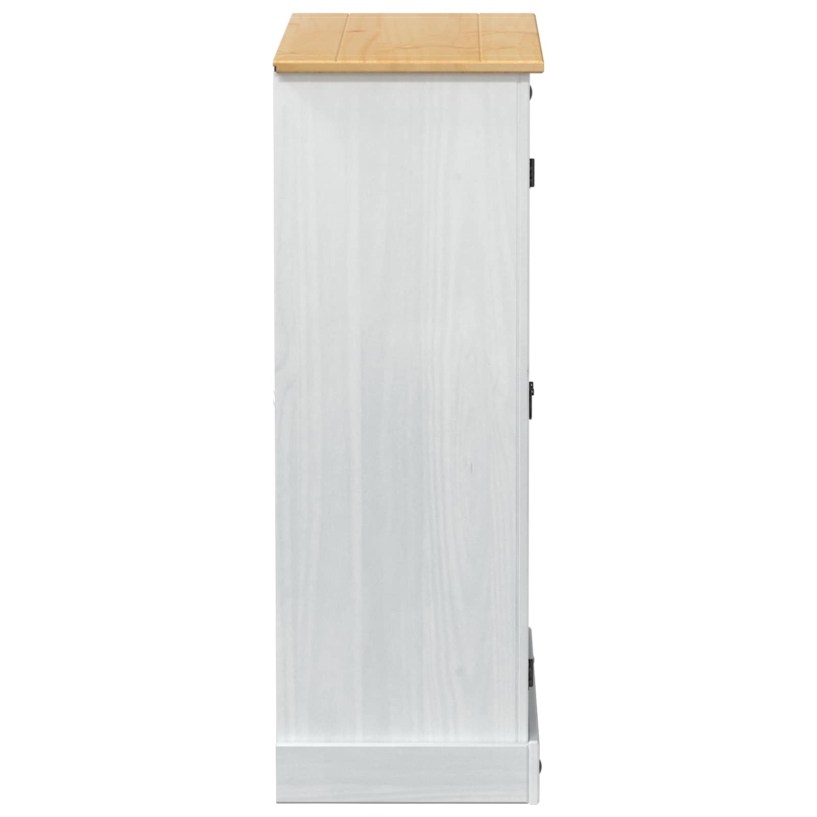 vidaXL Szafka na buty Biały 86 x 38,5 x 108 cm Lite drewno sosnowe