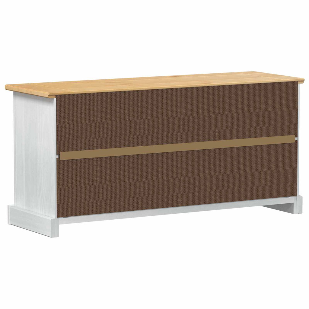 vidaXL Szafka na buty Corona Biały 99 x 32 x 49 cm Lite drewno sosnowe