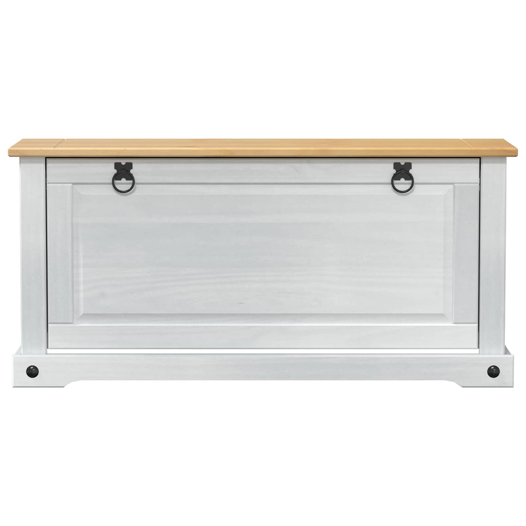 vidaXL Szafka na buty Corona Biały 99 x 32 x 49 cm Lite drewno sosnowe