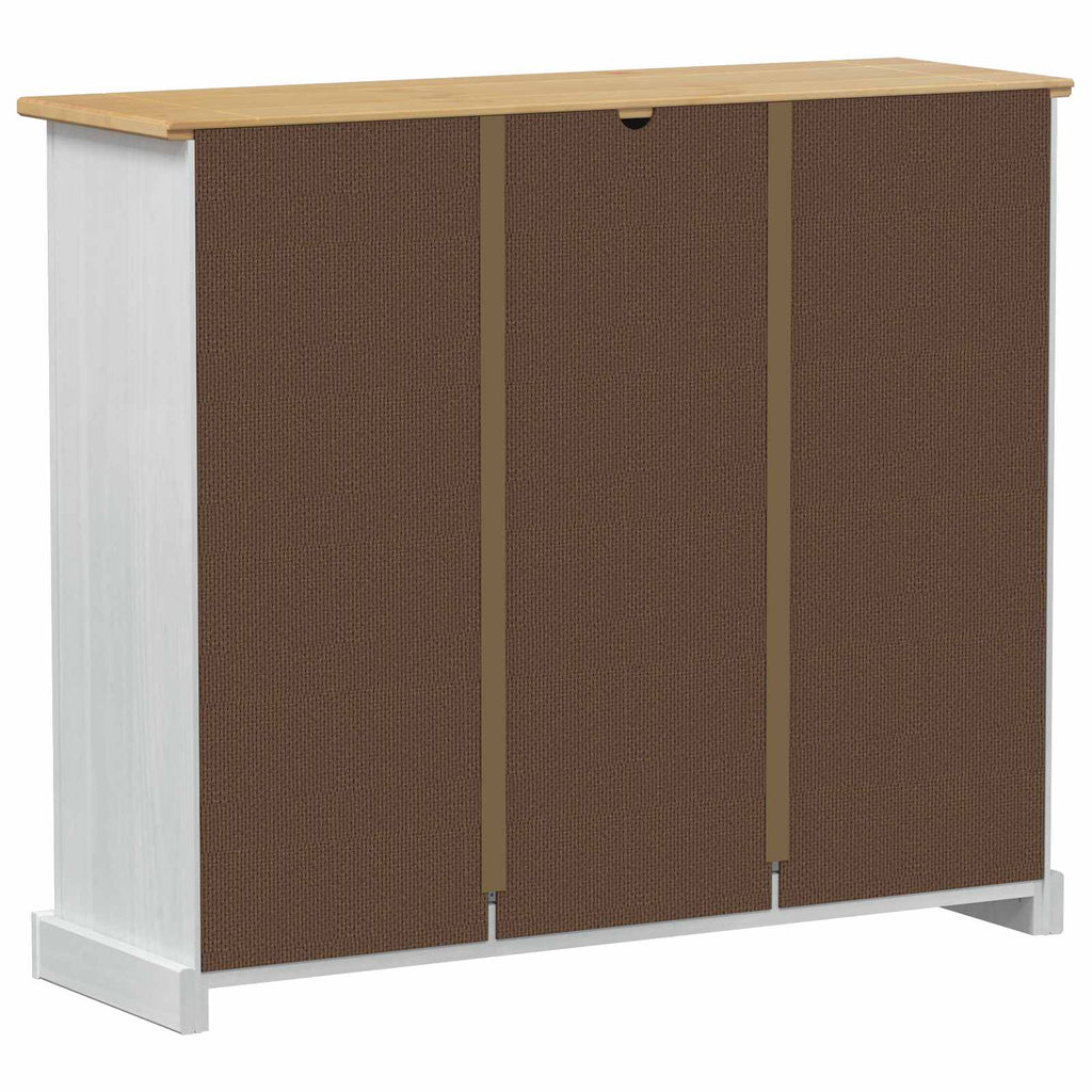 vidaXL Szafka na buty Corona Biały 99 x 32 x 85 cm Lite drewno sosnowe