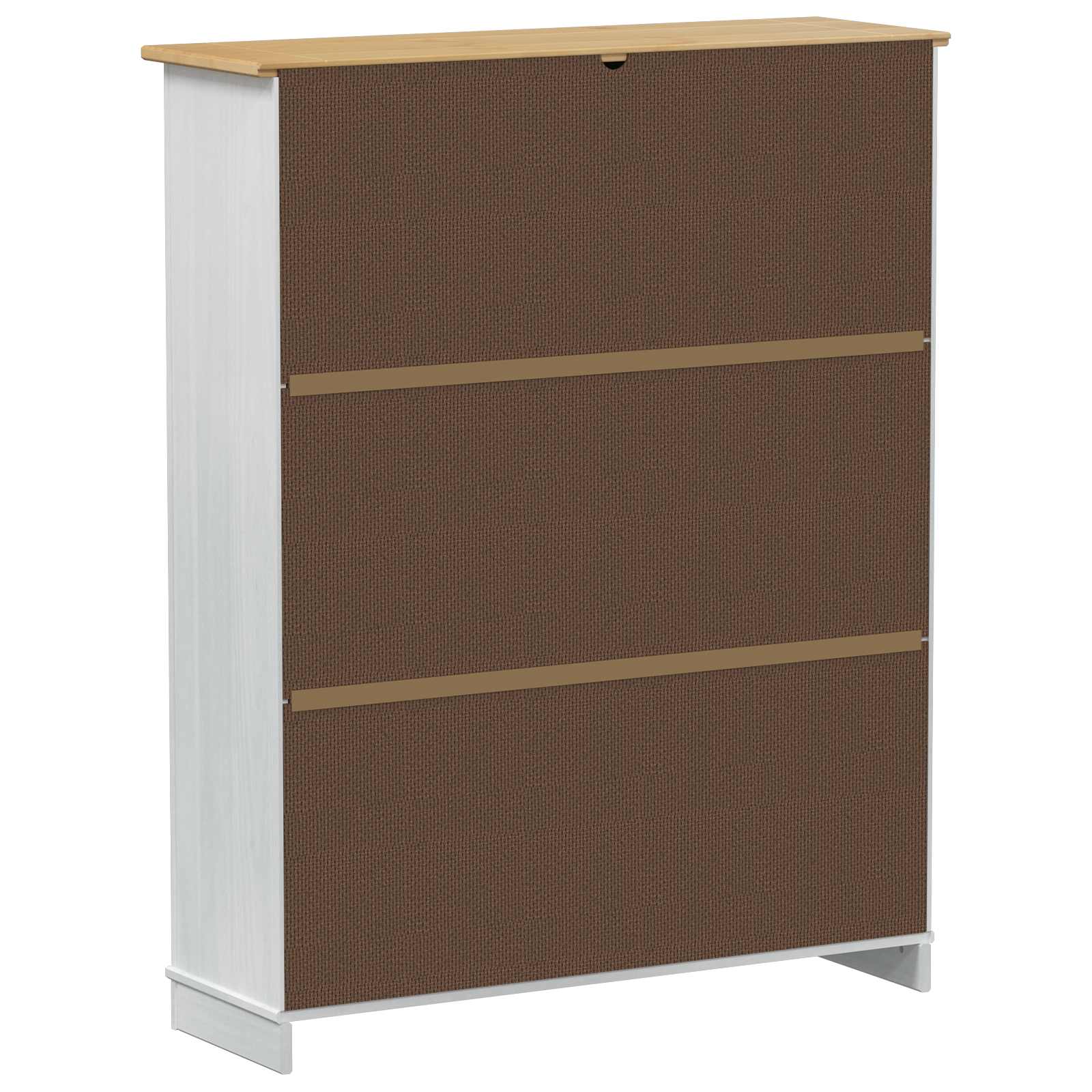 vidaXL Szafka na buty z szufladą z półką Corona Biały 99 x 32 x 122 cm