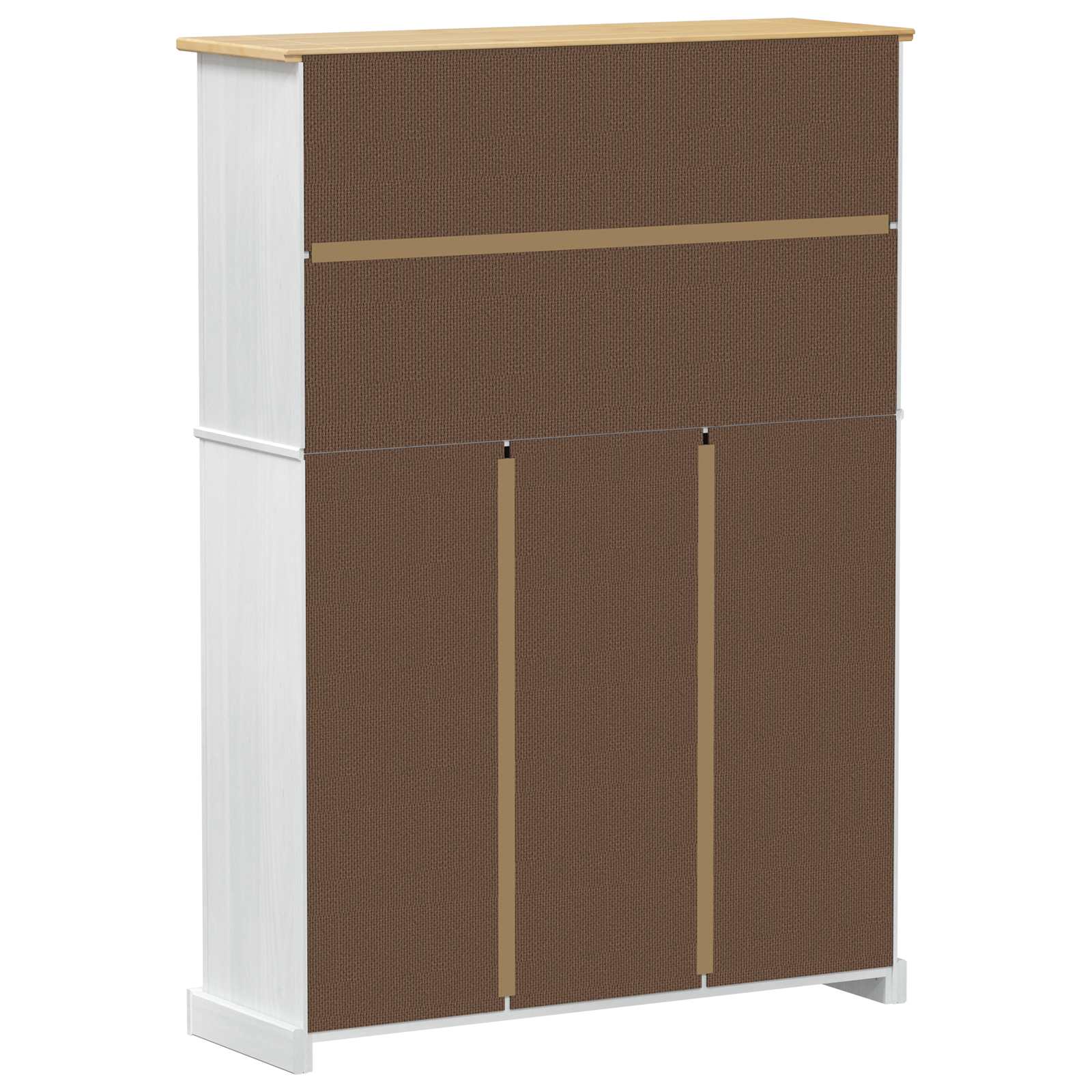 vidaXL Szafka na buty z szufladą z półką Corona Biały 99 x 32 x 138 cm