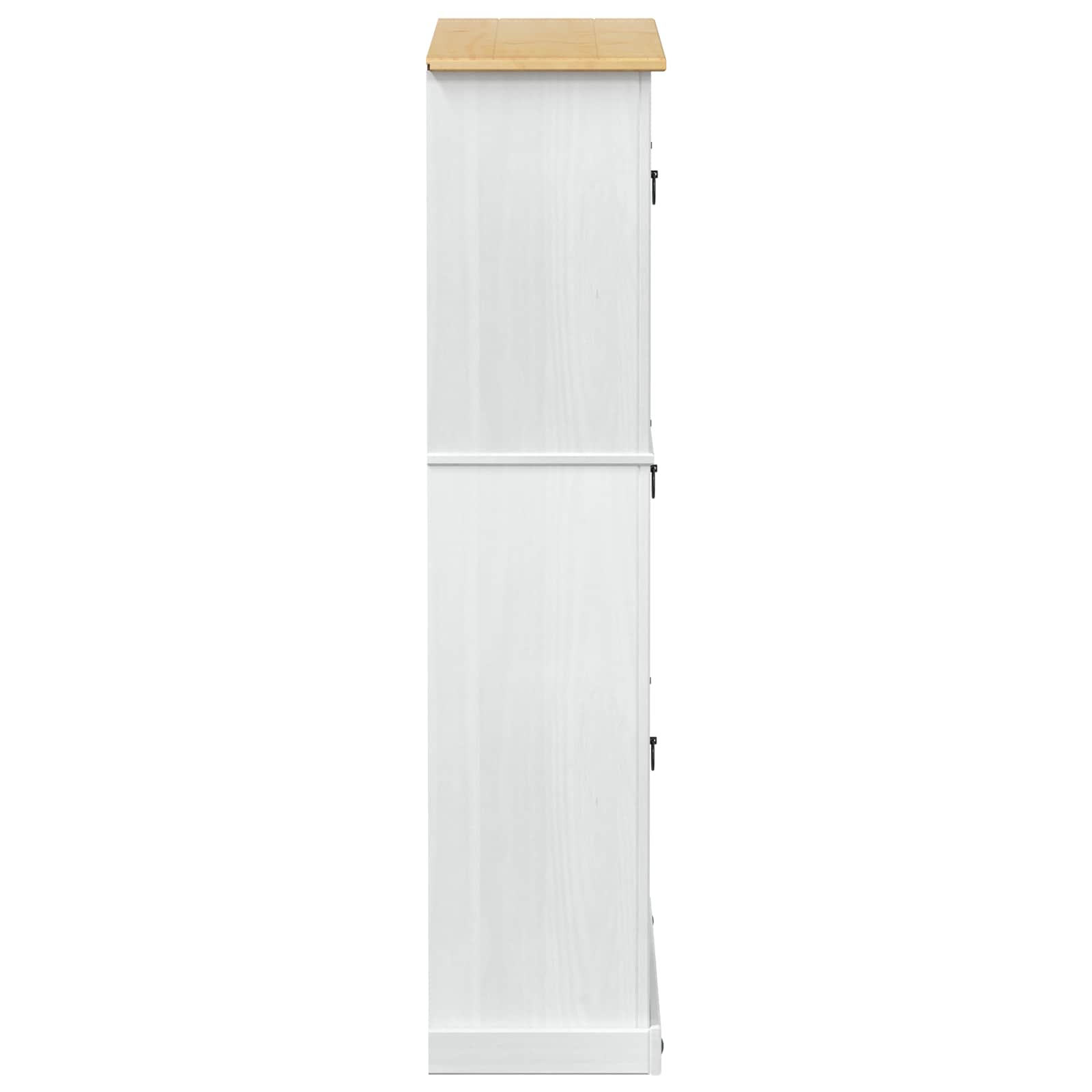 vidaXL Szafka na buty z szufladą z półką Corona Biały 99 x 32 x 138 cm