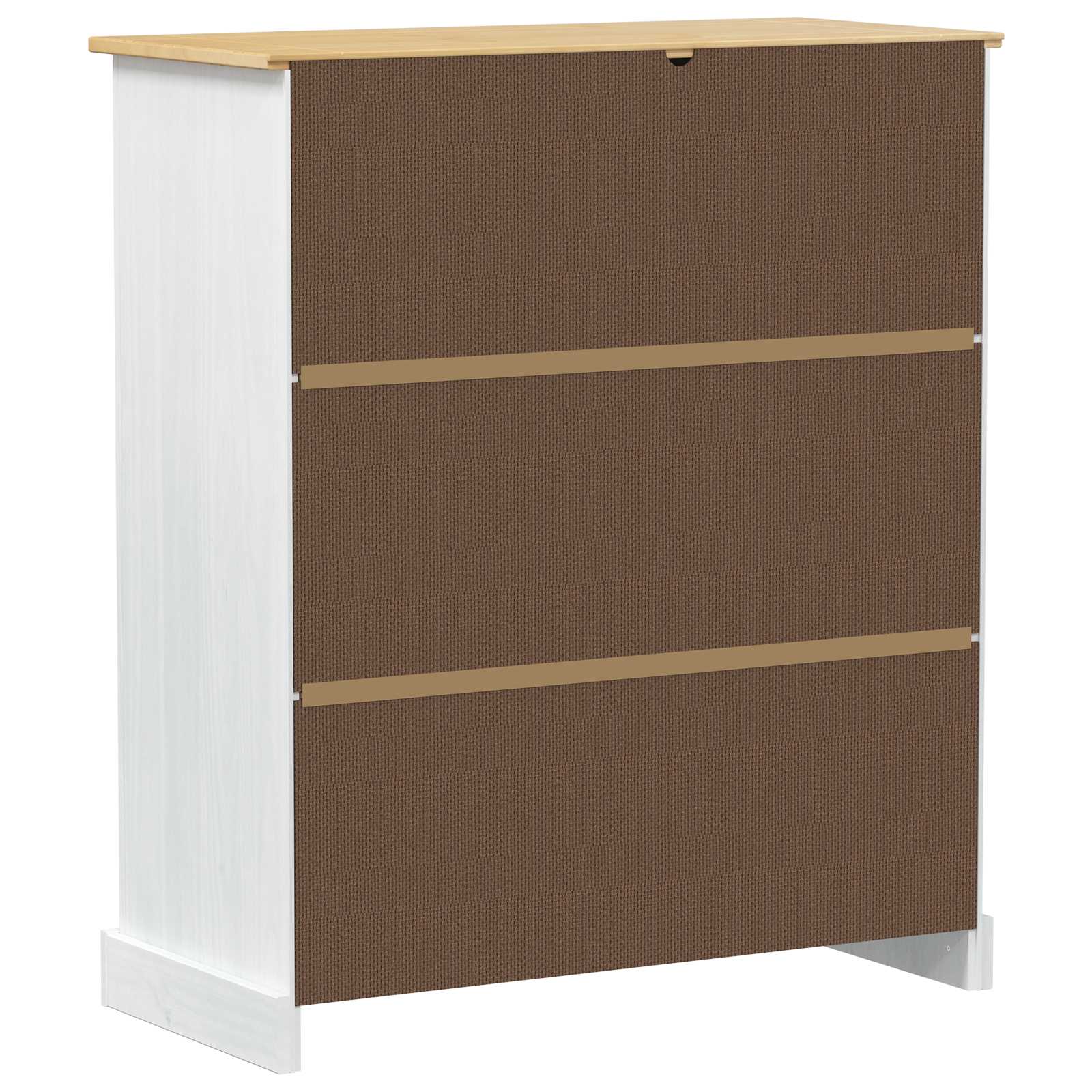 vidaXL Szafka na wino Biały 97 x 45 x 114 cm Lite drewno sosnowe
