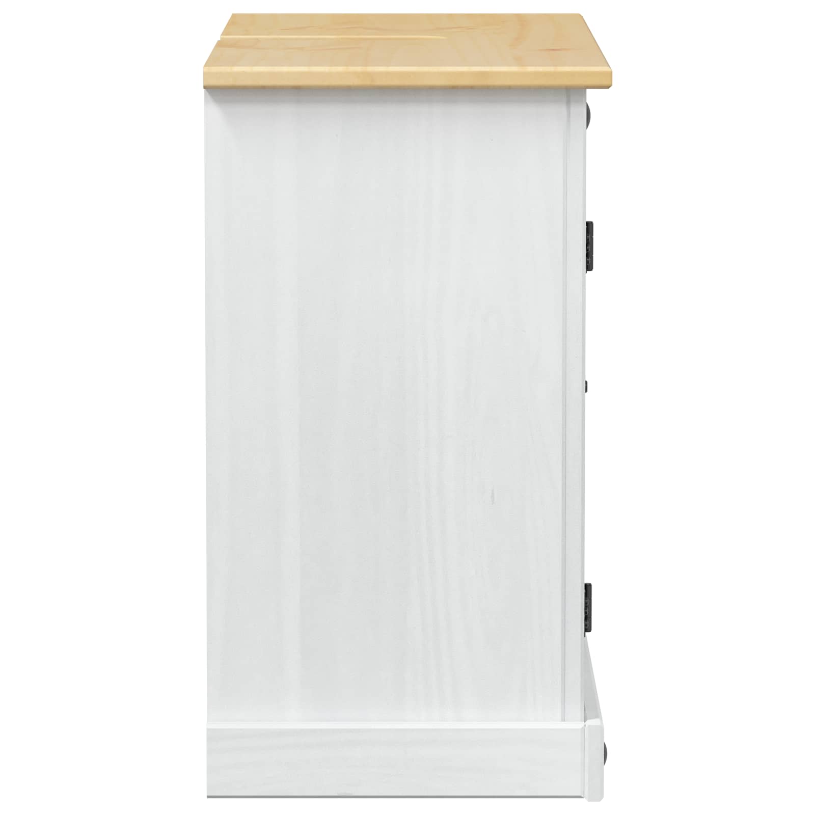 vidaXL Szafka umywalkowa Biały 73 x 33 x 60 cm Lite drewno sosnowe