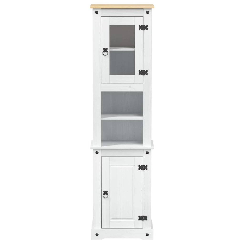 vidaXL Szafka Łazienkowa Biały 50 x 40 x 185 cm Lite drewno sosnowe