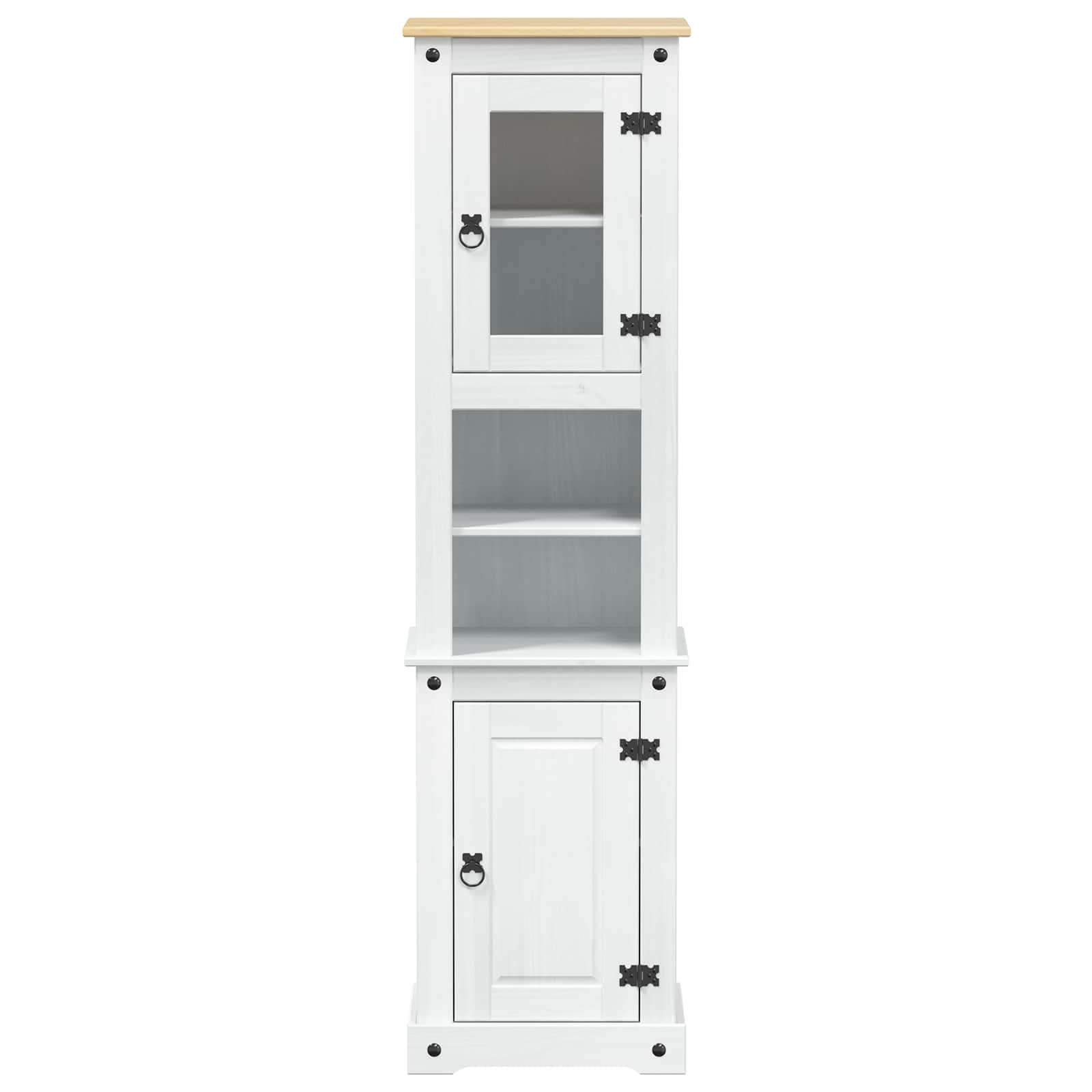 vidaXL Szafka Łazienkowa Biały 50 x 40 x 185 cm Lite drewno sosnowe