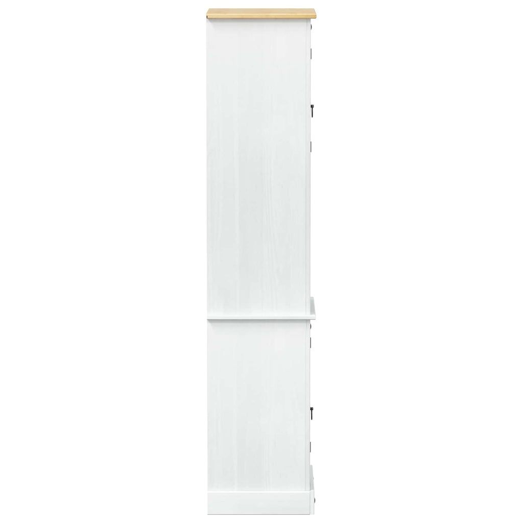 vidaXL Szafka Łazienkowa Biały 50 x 40 x 185 cm Lite drewno sosnowe