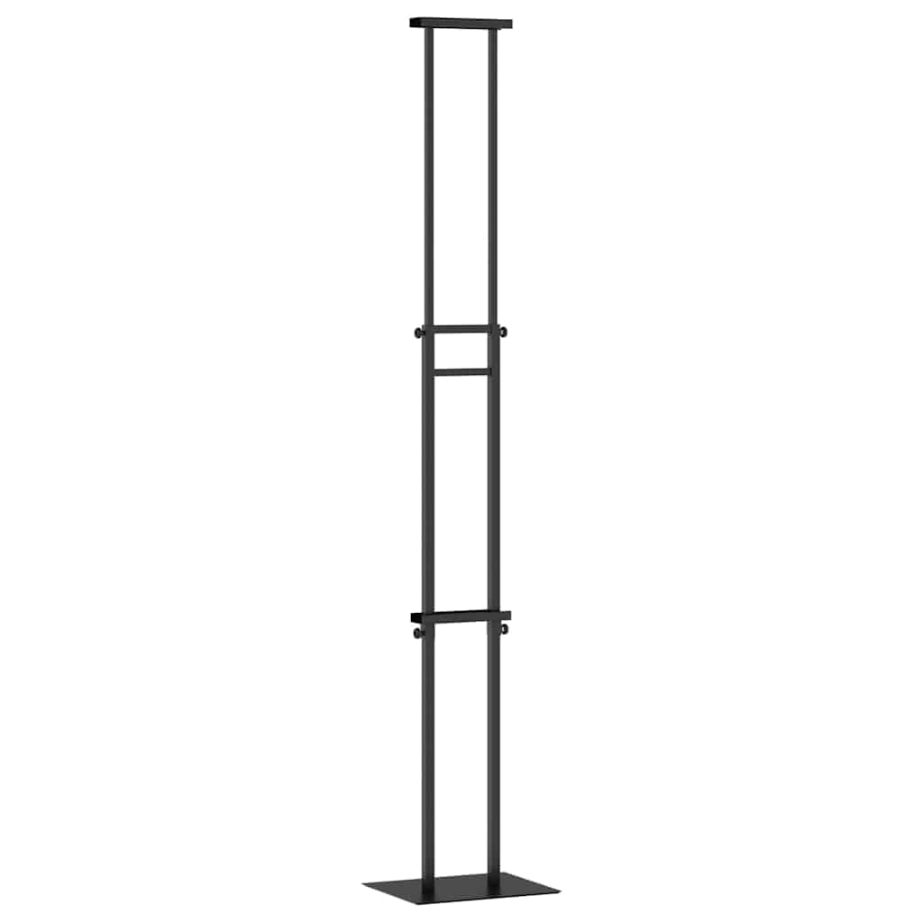 vidaXL Stoiska na targi Czarny 30 x 23,5 x 210 cm Stal